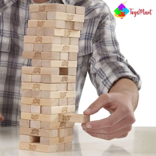 48 Blocks Wooden Classic Jenga Game - Image 5
