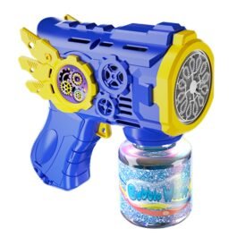 Gear Bubble Gun Toy With 100ML Bubble Solution