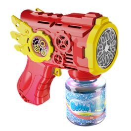 Gear Bubble Gun Toy With 100ML Bubble Solution