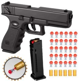 Glock Machine Air Soft Bullet’s Shell Ejection Manual Toy Gun For Kid’s & Adult’s