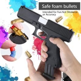 Glock Machine Air Soft Bullet’s Shell Ejection Manual Toy Gun For Kid’s & Adult’s